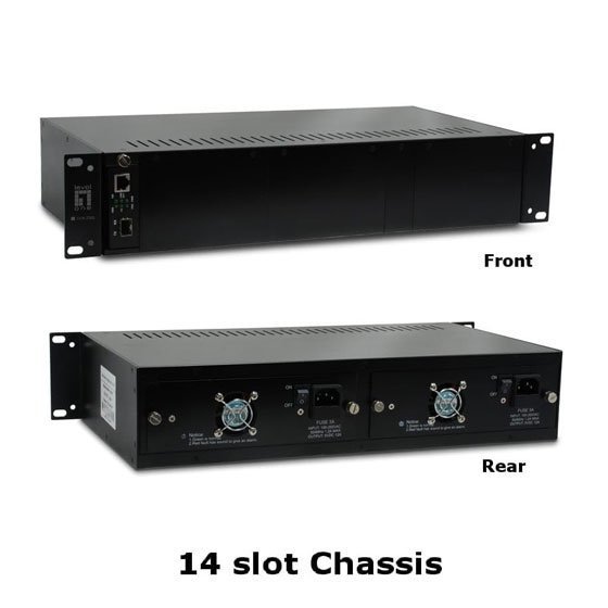2U 14 Slots 19 inch Rack Mount Chassis - Image 4