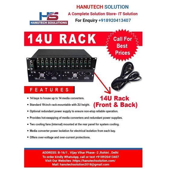 2U 14 Slots 19 inch Rack Mount Chassis - Image 6