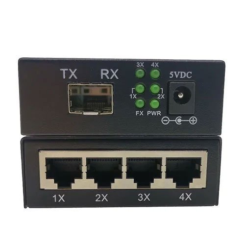 4*RJ45 1*SFP Media Converter - Image 2