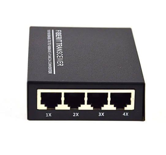 Fast Ethernet To Fiber Media Converter 4 RJ45 Port - Image 3